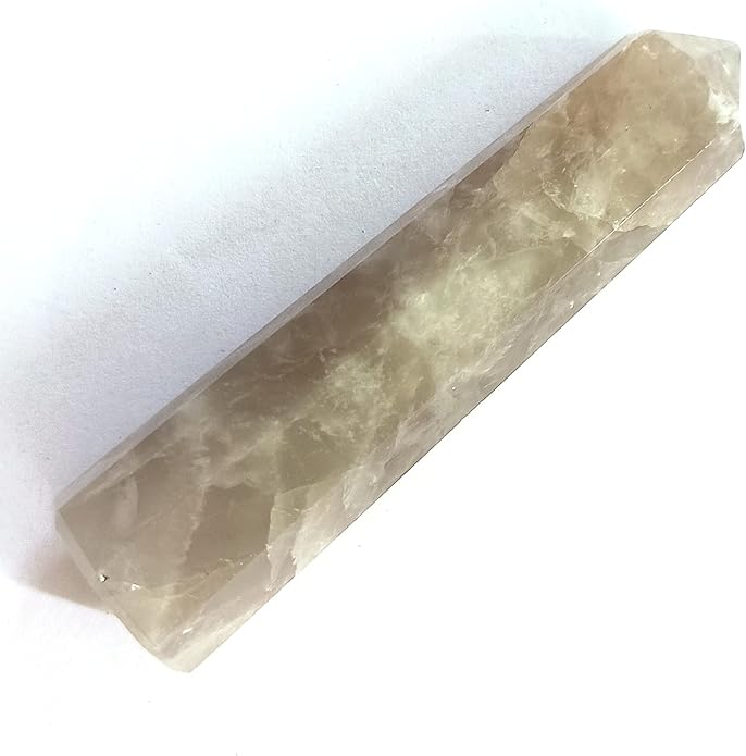 WholesaleGemShop 3 Inch Gemstones Obelisk Tower Jumbo Facet Aura Rock Crystal Natural Polished Earth Wand Spirit