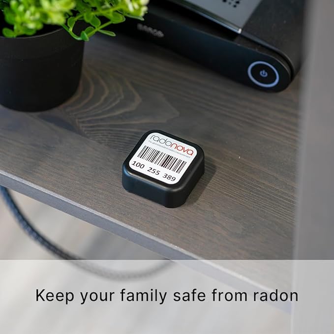 Radtrak³ Radon Detector for Home - Long Term (90 Days to 1 Year) Radon Test Kit for Home - Reliable Accurate Readings - Radon Test Kit Lab Analysis Included - 1 Detector