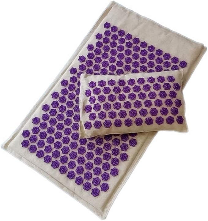 Back Massage Mat With Pillow Set-pain Acupuncture mat Massage Stress Relief Back Neck Acupuncture Can be Use By Both Men and Women