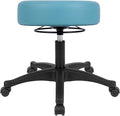 TAKE UR SEAT® All-Purpose Stools with Adjustable Seat and Easy Clean Performance Fabrics for Cleanroom Lab Medical Office Classroom Shop Garage Spa Massage Tattoo (15" Blue)