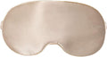 Mulberry Natural Silk Sleep Mask for Women & Men with Elastic Strap, Super Soft Sleeping Eye Mask, Size M, (Champagne)