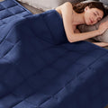 Weighted Blanket Queen/King Size (80"x87" 22lbs),Ultra Soft and Cozy Cooling Weighted Blanket for Adult,Heavy Blanket with Machine Washable Soft Blanket, Blue