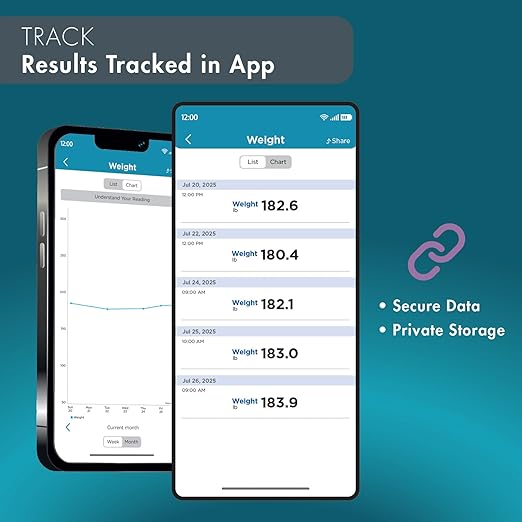 Trackstar Wide-Platform Black Digital Weight Scale | 550 lb Weight Capacity | Trackstar Monitoring App | Bluetooth iOS & Android Compatible | Measure, Track, and Share Results