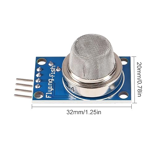 5pcs MQ4 MQ-4 Methane Gas Sensor Natural Coal Co Methane Detector Module for Arduino Raspberry Pi ESP8266 MQ4 5V DC (MQ-4)