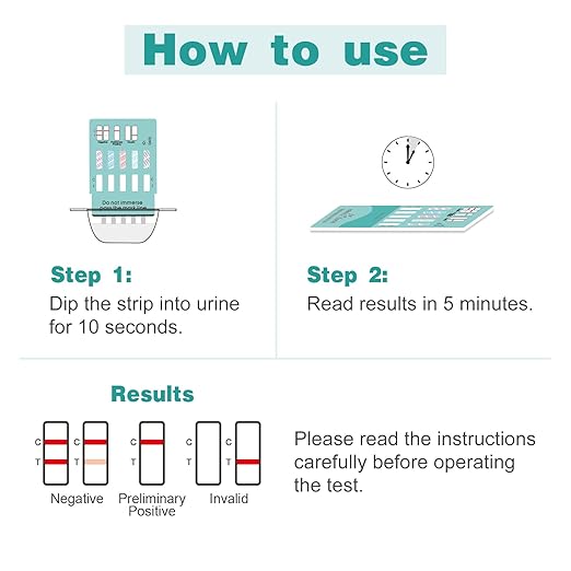 Easy@Home Multi-Drug Screen Test: 6 Pack Urine Drug Tests Kit, Testing AMP/BZO/COC/THC/MET/MOR/BAR/MDMA/PCP/MTD, Instant Drugs Test Kits Including Sensitive Marijuana Test, #EDOAP-3104