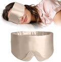 ZIMASILK 100% 22 Momme Mulberry Silk Sleep Mask - Full Silk Filled, Ultra-Soft & Breathable, Face-Hugging Blackout Eye Cover for Sleeping (Taupe)