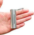 Large Size High Capacity Stainless Steel Keychain Pill Holder – Pill Container Portable Pill Case for Backpack, Keyring Watertight Travel Pill Container for Medicine (Medium)