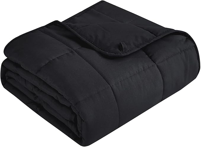 Topcee Weighted Blanket for Adults (15 lbs, 60" x 80") Queen Size Soft Cooling Heavy Blanket Sleeping, Apply to 130-160 lbs Body, Thick Breathable Blanket with Glass Bead, Easy Care