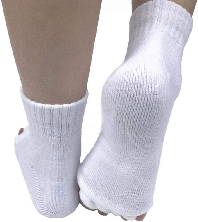 Toe Separator Socks Yoga Sports Gym Health Massage Foot Alignment Socks