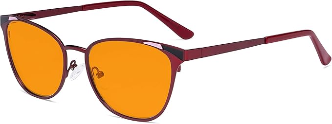Eyekepper Blue Light Filter Glasses for Women- Butterfly Design Computer Eyegalsses with Transparent Blue Lens