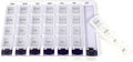Weekly AM/PM Pill Box Portable Travel Prescription & Medication Pill Case Organizer (7-Day / 4-Times-A-Day) with Large Removable Compartments and Moisture-Proof Design Box of 1