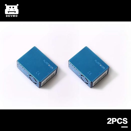 DEVMO 2PCS Digital Particle Concentration Laser Sensor PMS5003 PM2.5 PM10+Cable Compatible with Ar-duino
