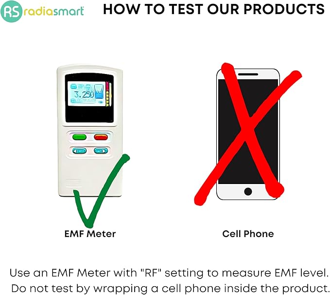 Radia Smart® EMF Protection Hood, Faraday Hat, 5G Blocking, RF Shielding, WiFi Shield, Brain Coat, Grey