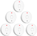 Smoke Alarm with LED Indicator with Mute Button, Fire Alarm Smoke Detector with Built-in 10 Year Battery, Model VS02
