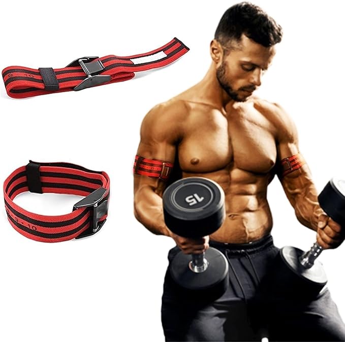 Blood Flow Restriction Bands for Women & Men, Booty Bands for Buttock Building, Occlusion Training Straps for Glutes, Hips & Legs to Increase Muscle Mass, Fitness Resistance Bands for Home Workouts