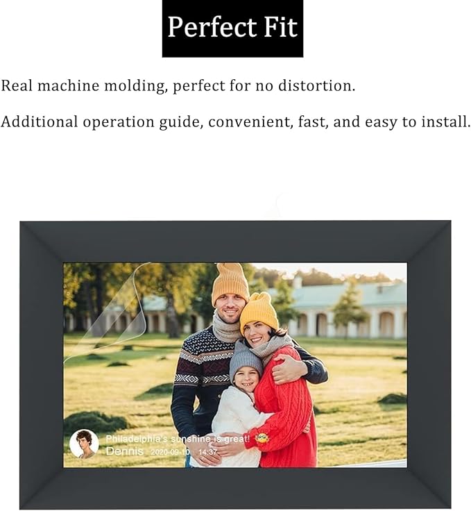 i-Tensodo 2 Pack Anti-Glare Screen Protector for Universal 10 inch Digital Photo Frame, Eyes Protection Filter Film Reduce Eyes Strain