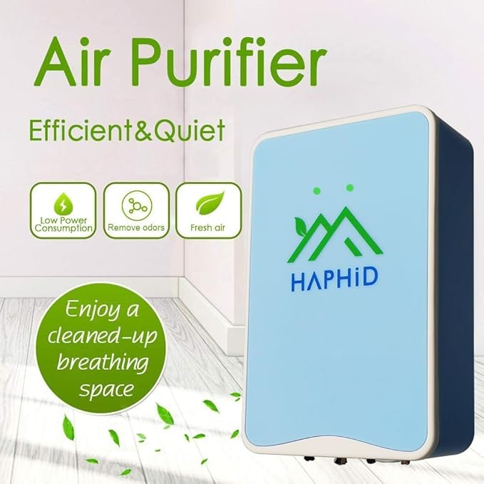 Ionizer Air Purifier, Plug In Air Purifier with 80 Million Anions/Sec Ion Technology, Air Ionizer for Home to Purify: Pet Odor, Various Smell, Etc (6 Park)