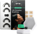 Intake Breathing Nasal Strip Starter Kit (30 Ct) with Travel Case | Reduces Snoring, Improves Sleep | Sweat-Resistant, Skin-Safe | Compact Solution for On-The-Go | Holds Up to 5 Strips