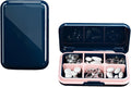 Pill Box, Large Pill Case Organizer Pocket Daily Pill Container Medication Travel Case Pill Holder Portable Medicine Case Medicine Organizer for Pill Vitamin（Blue）