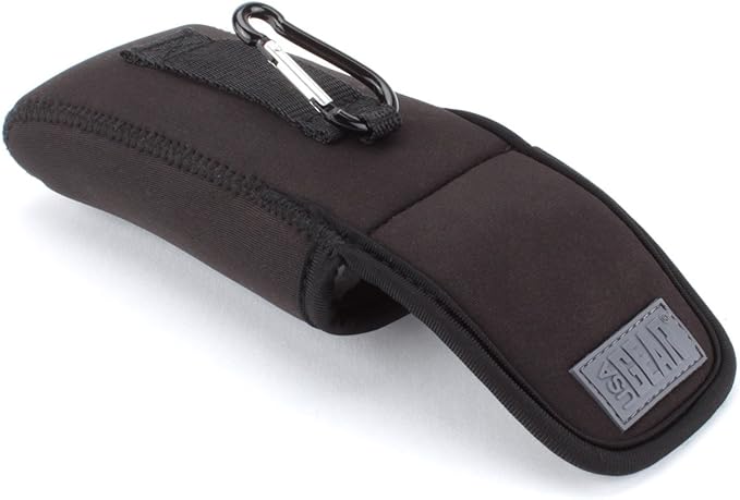 USA Gear Large Continuous Glucose Monitor Receiver Belt Case Compatible with Dexcom G7 Receiver, Dexcom G6, and More CGM Glucose Monitor Devices - Flexible Neoprene with Scratch Resistant Interior