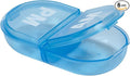 Ezy Dose Travel Pocket Pharmacy Pill Box and Medicine, Vitamin Container, Daily, AM PM Planner and Storage, Snap Compartments, Pack of 6, Colros May Vary
