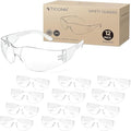 TICONN Clear Safety Glasses for Men and Women, Safety Goggles with Scratch Impact Resistant Meets ANSI Z87.1 Standard