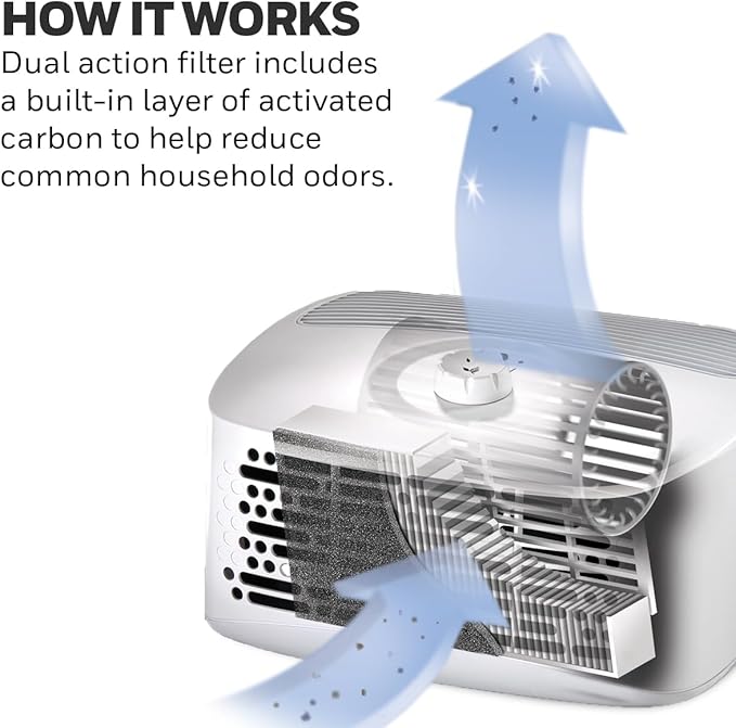 Honeywell Hepaclean Tabletop 13' x 13' Room Air Purifier