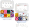 8 Compartment Large Pill Case with Airtight Seal, Adjustable Dividers, Silicone Gasket Waterproof Med Box with Medication Map (Clear - 2 Pack)