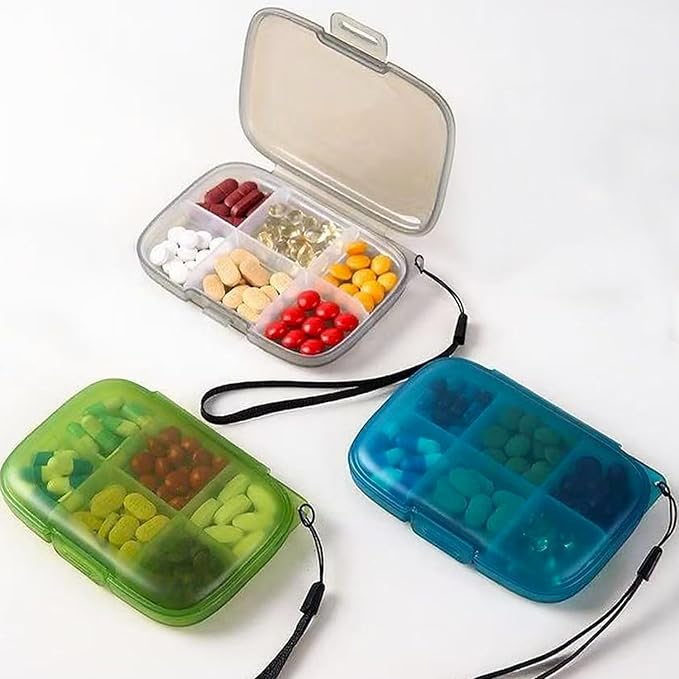Weekly 7 Day Pill Organizer, Travel Pill Box, Pill case, Medicine Organizer, Pill Container, Pillbox 7 Day, Pill Dispenser, Medication Organizer, Pill Organizer Weekly