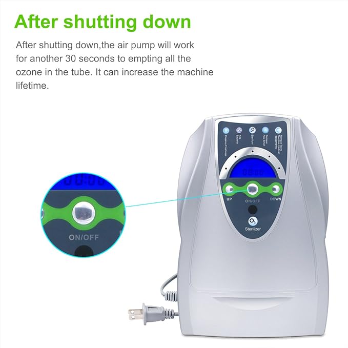 Portable Ozone Generator,Multipurpose Ozone Machine with Timer for Home,Room,Office,Hunting