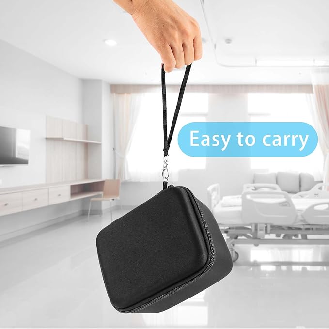 Hard Carrying Case Compatible with OMRON Blood Pressure Monitor Bronze BP5100 / Upper Arm 3 Series Home Blood Pressure Monitor,Wrist Blood Pressure Monitor Storage Organizer Bag with Handle(Case Only)