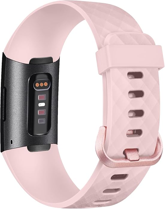 Vancle Bands for Fitbit Charge 4 Bands/Fitbit Charge 3 Bands Women Men[4 PACK], Classic Soft Replacement Sport Straps Wristbands for Fitbit Charge 4 / Charge 3 Fitness & Health Tracker