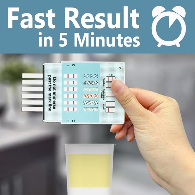 [50 Pack] Prime Screen Multi Panel Urine Test (AMP,BAR,BZO,COC,mAMP,MDMA,MOP/OPI 300,MTD,OXY,PCP,TCA,THC) - WDOA-7125…