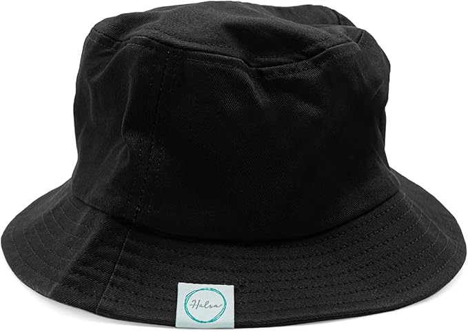 Halsa EMF Protection Hat Bucket Hat. Anti Radiation Fabric. Large. Black