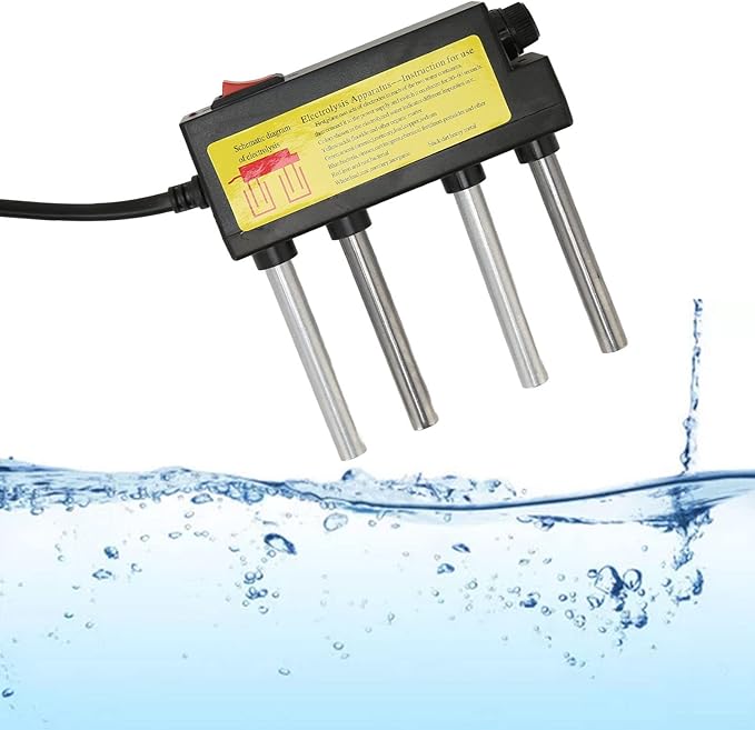 Water Electrolyzer, Anti Leakage Water Electrolyzer Quick Water Quality Tester Water Purity Filter Measuring Tool for Home Use (US Plug)