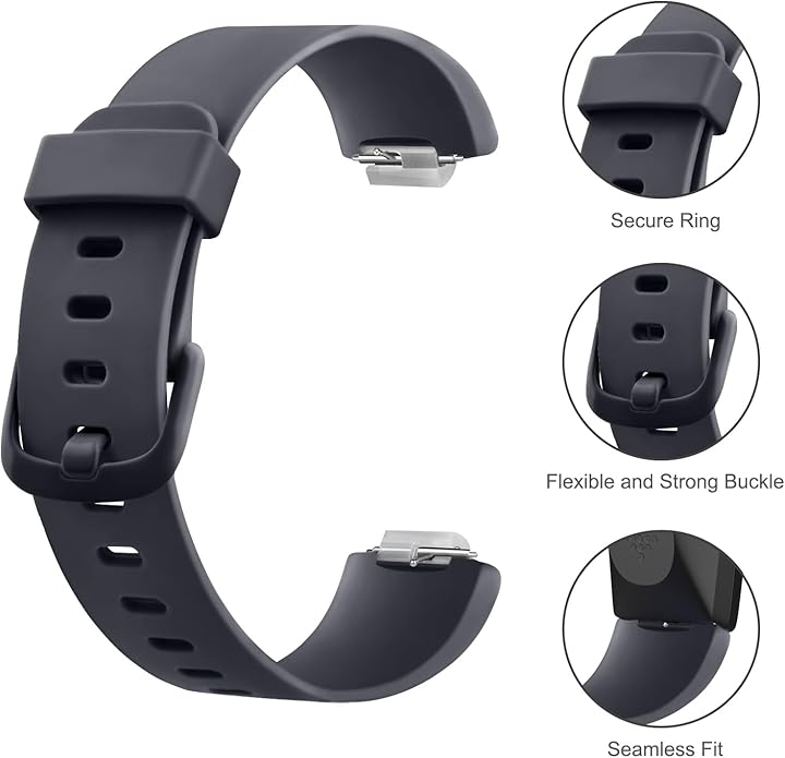 4 Pack Bands Compatible with Fitbit Inspire 2 Bands for Women Men, Adjustable Replacement Sport Wristbands Straps for Fitbit Inspire 2 / Ace 3