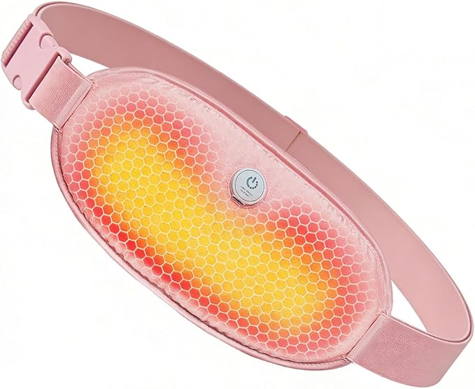 5000mAh Graphene Cordless Portable Heating Pad,Detachable Washable Cover, 4 Heat Settings, Menstrual Period Heating Pad, Electric Heating Belt, Gifts for Women Girl, Pink