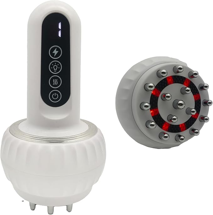 Lymphatic Drainage Massager & Anti Cellulite Massage Tool, Body Sculpting Machine with Microcurrent, Light, Heat & Vibration, Reduce Stretch Marks & Cellulite for Legs, Arms, Belly, Thighs, Back