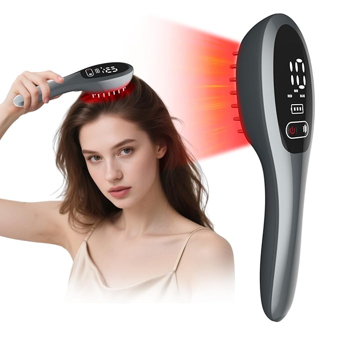 Laser Therapy Hair Growth Comb, Laser Hair Growth Treatment, Home Use Red Light Device for Men and Women
