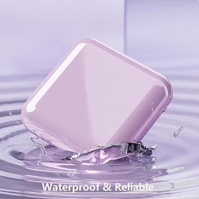 Small Pill Box Waterproof Travel Pill Case Portable Daily Pill Container Pill Holder Purse 4 Compartments Compact Medicine Organizer for Vitamin,Fish Oils,Supplements,Medication (Purple)