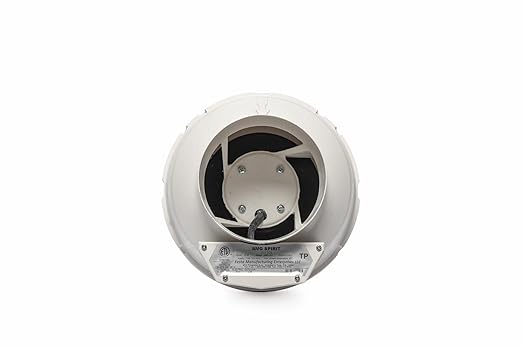 Festa AMG Spirit Radon Fan - Quiet and Energy Efficient 121 CFM Radon Mitigation System Inline Fan - 5" Electric Waterproof Inline Duct - Made with Sturdy Glass Reinforced Poly-Resin – White