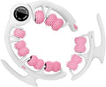 Anti-Cellulite Massage Roller with Detachable Handles | Lymphatic Drainage Massager & Fascia Blaster for Legs, Thighs, Buttocks | Tool for Deep Tissue Pain Relief & Smoother, Contoured Skin (Pink)