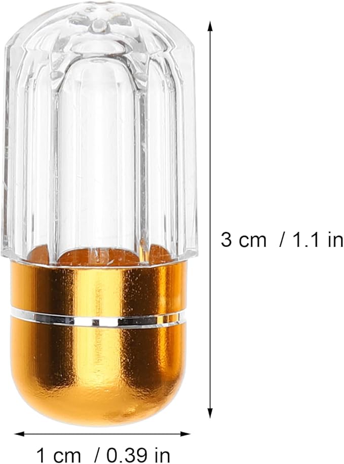 Pill Bottles 20pcs One Capsule Bottle Clear Plastic Container Plastic Container with Lid Medicine Capsule Empty Candy