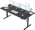 Agilestic Electric Standing Desk, 71 x 24 Inches Height Adjustable Desk, Sit Stand up for Work Office Home, Ergonomic Rising Computer Table with Memory Preset, Black