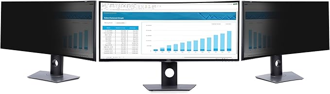 StarTech.com Privacy Screen for Dell P3424WE Curved 21:9 Monitor, Double-Sided Filter, Computer Screen Protector, TAA
