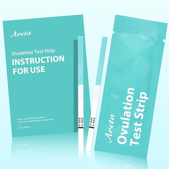 Areta 120 Ovulation Test Strips Kit: Accurate & Reliable for Women | Fast & Convenient Fertility Tracking | High Accuracy Ovulation Test Kit, Blue