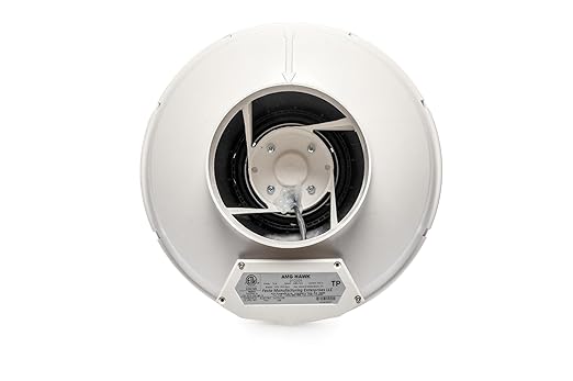 Festa AMG Hawk Radon Fan - Quiet and Energy Efficient 322 CFM Radon Mitigation System Inline Fan - 6" Electric Waterproof Inline Duct - Made with Sturdy Glass Reinforced Poly-Resin – White