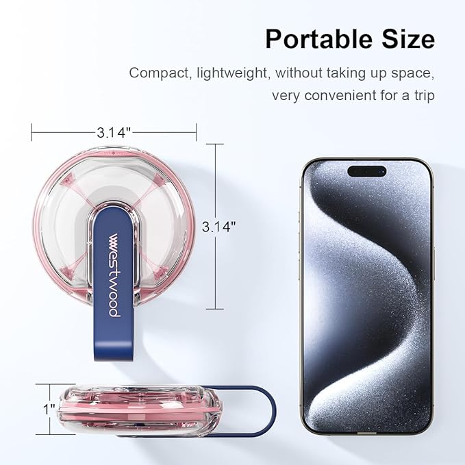 AV00Z 4 Compartment Travel Pill Organizer, Cute Small Pill Box, Pocket Pharmacy for Purse or Pocket, Portable Daily Pill Case Moisture Proof for Vitamin, Cod Liver Oil, Supplements, Medication, Blue