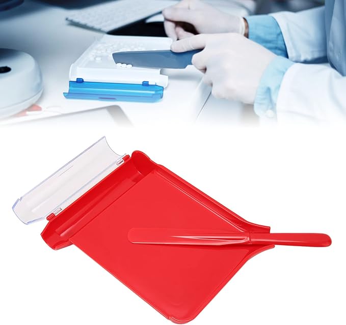 Hand Counting Tray Capsule Medication Organizer with Spatula – Professional Plastic Counting Tool for Home & Hospital Use