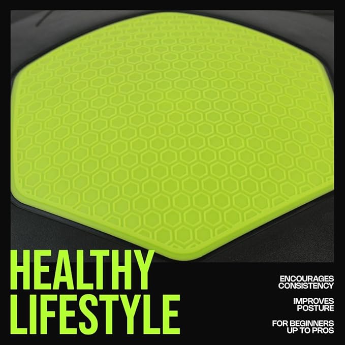Energi Core Balance Board for Standing Desk and Core Workout - Anti-Slip Surface - Black, Green